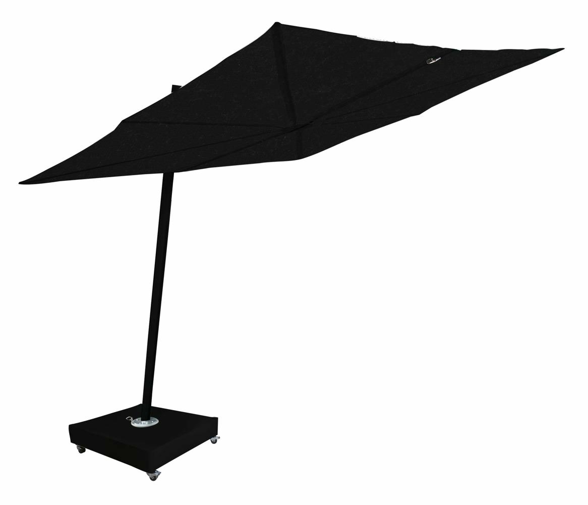 Spectra cantilever umbrella forward 80°, 3 m square, canopy in 