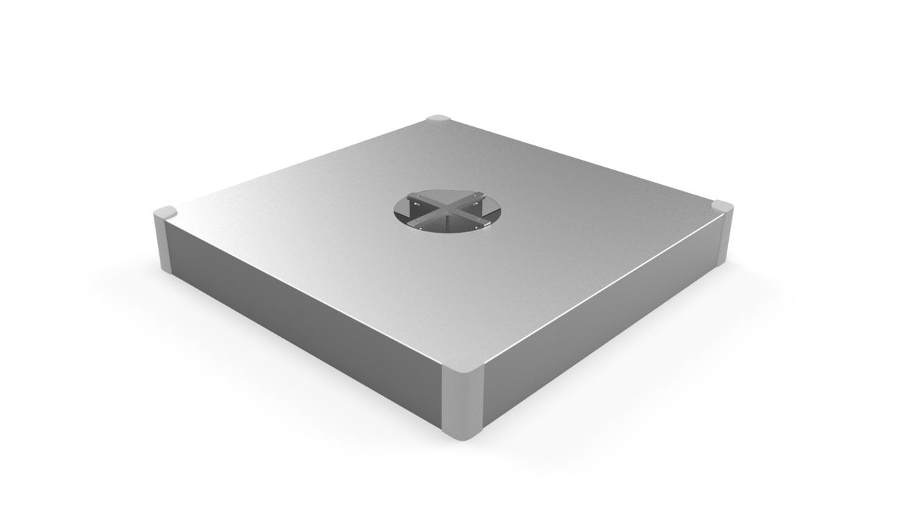 Tile base with Aluminum cover (tiles not included)