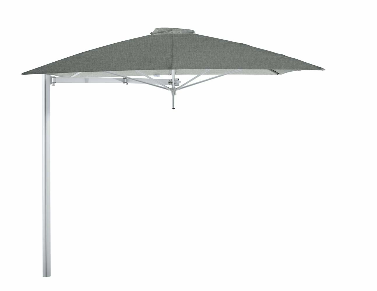 Paraflex cantilever umbrella square 2,3 m with Flanelle fabric and a Neo arm