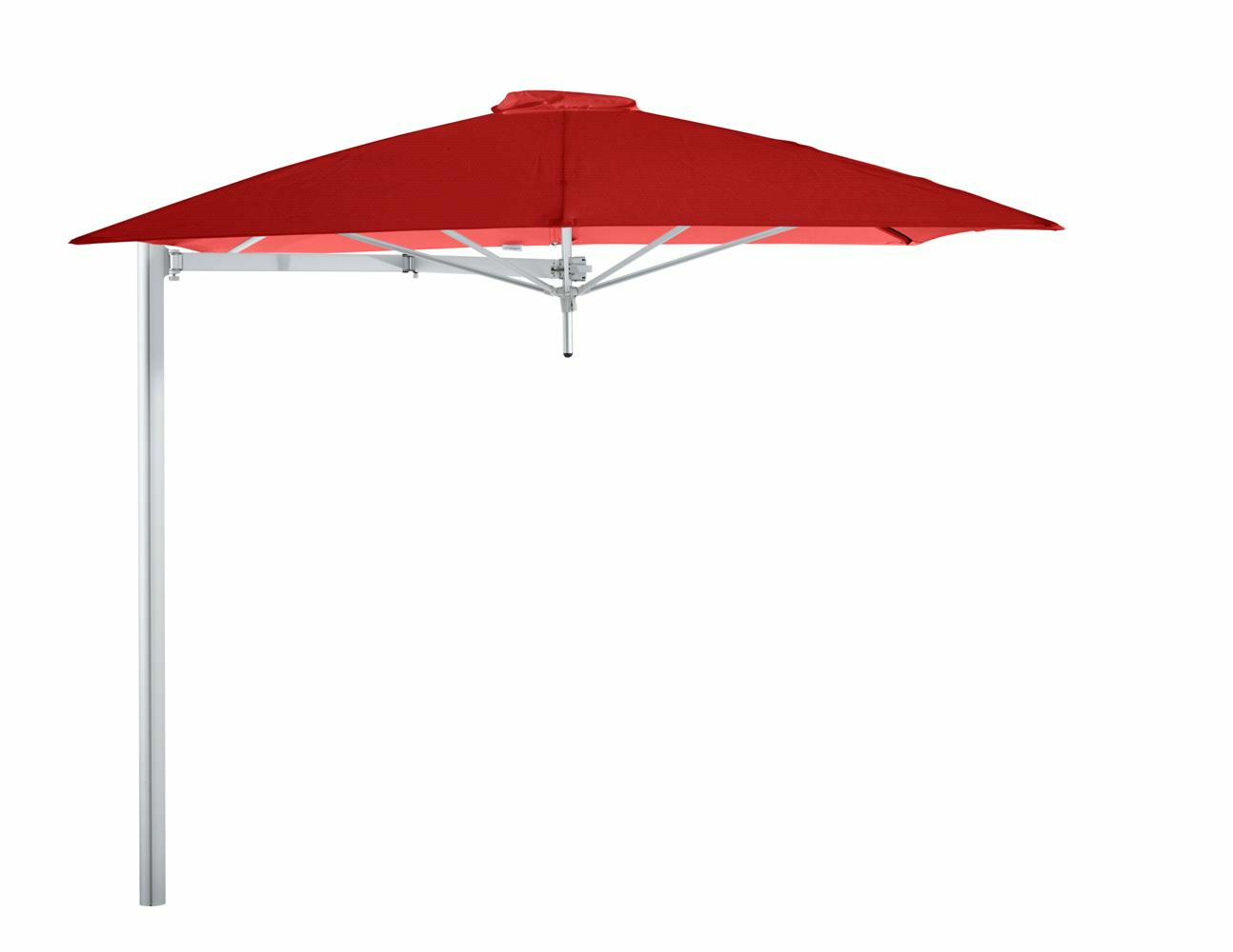 Paraflex cantilever umbrella square 2,3 m with Pepper fabric and a Neo arm