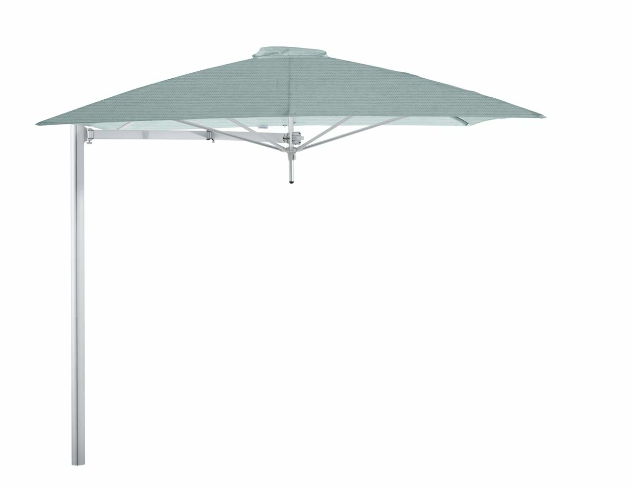 Paraflex cantilever umbrella square 2,3 m with Curacao fabric and a Neo arm
