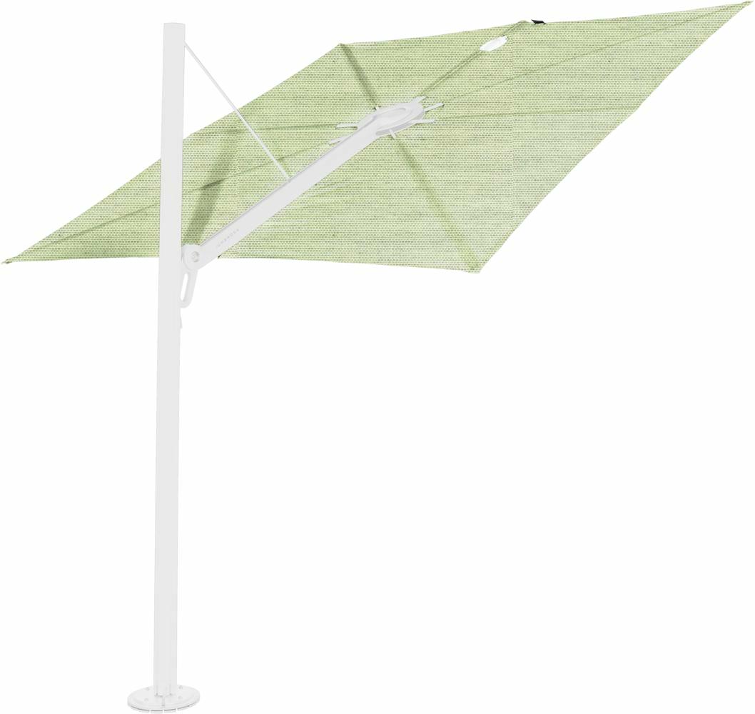 Spectra cantilever umbrella, 2,5 x 2,5 m square, White frame, Mint fabric
