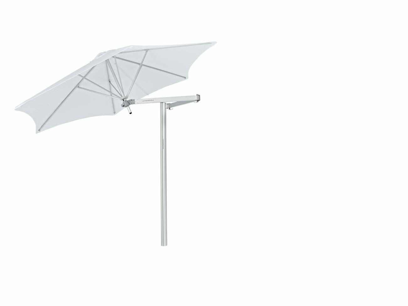 Paraflex cantilever umbrella round 2,7 m with Natural fabric and a Classic arm