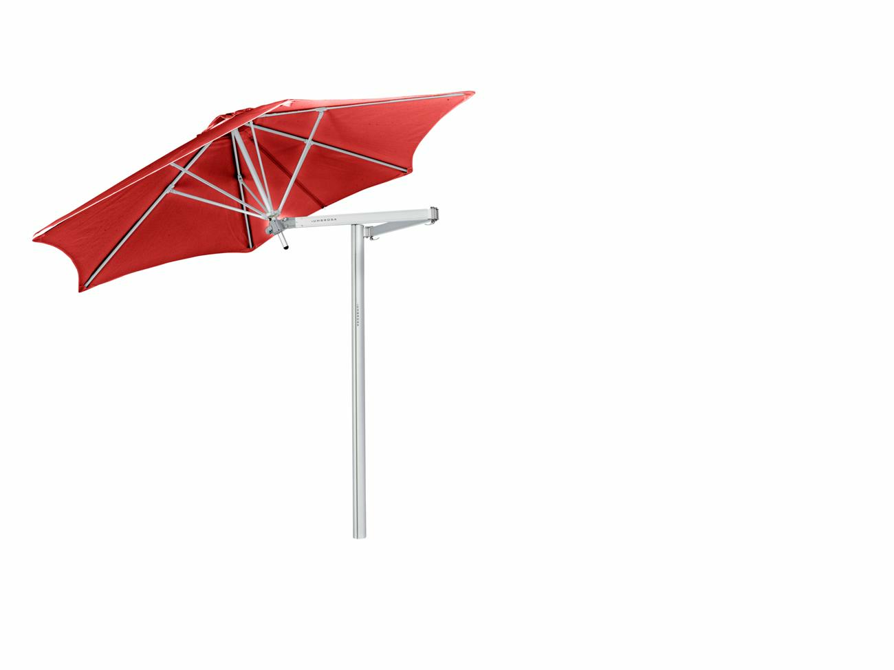 Paraflex cantilever umbrella round 2,7 m with Pepper fabric and a Classic arm