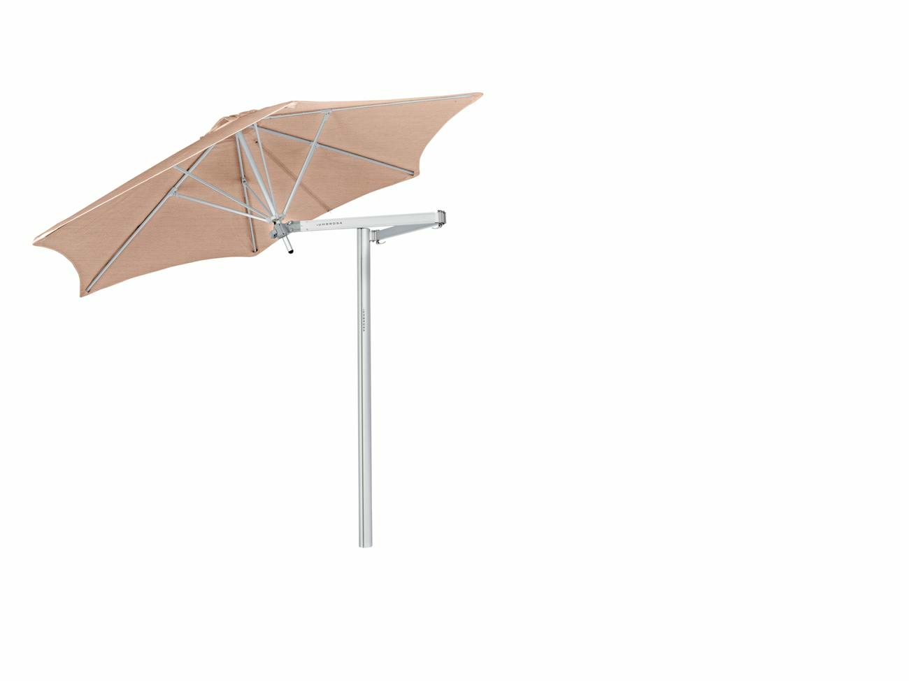 Paraflex cantilever umbrella round 2,7 m with Blush fabric and a Classic arm