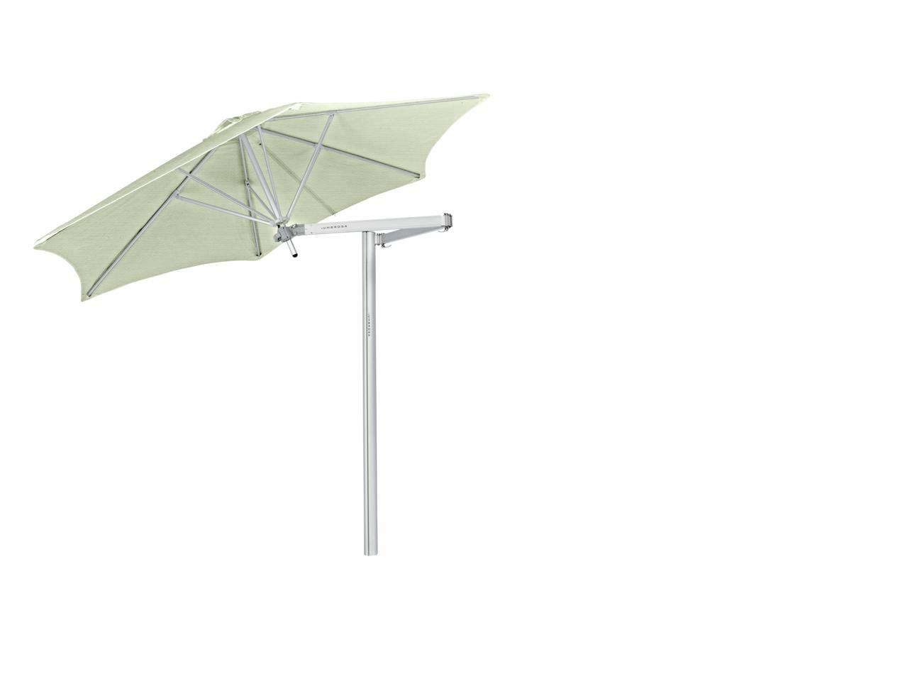 Paraflex cantilever umbrella round 2,7 m with Mint fabric and a Classic arm