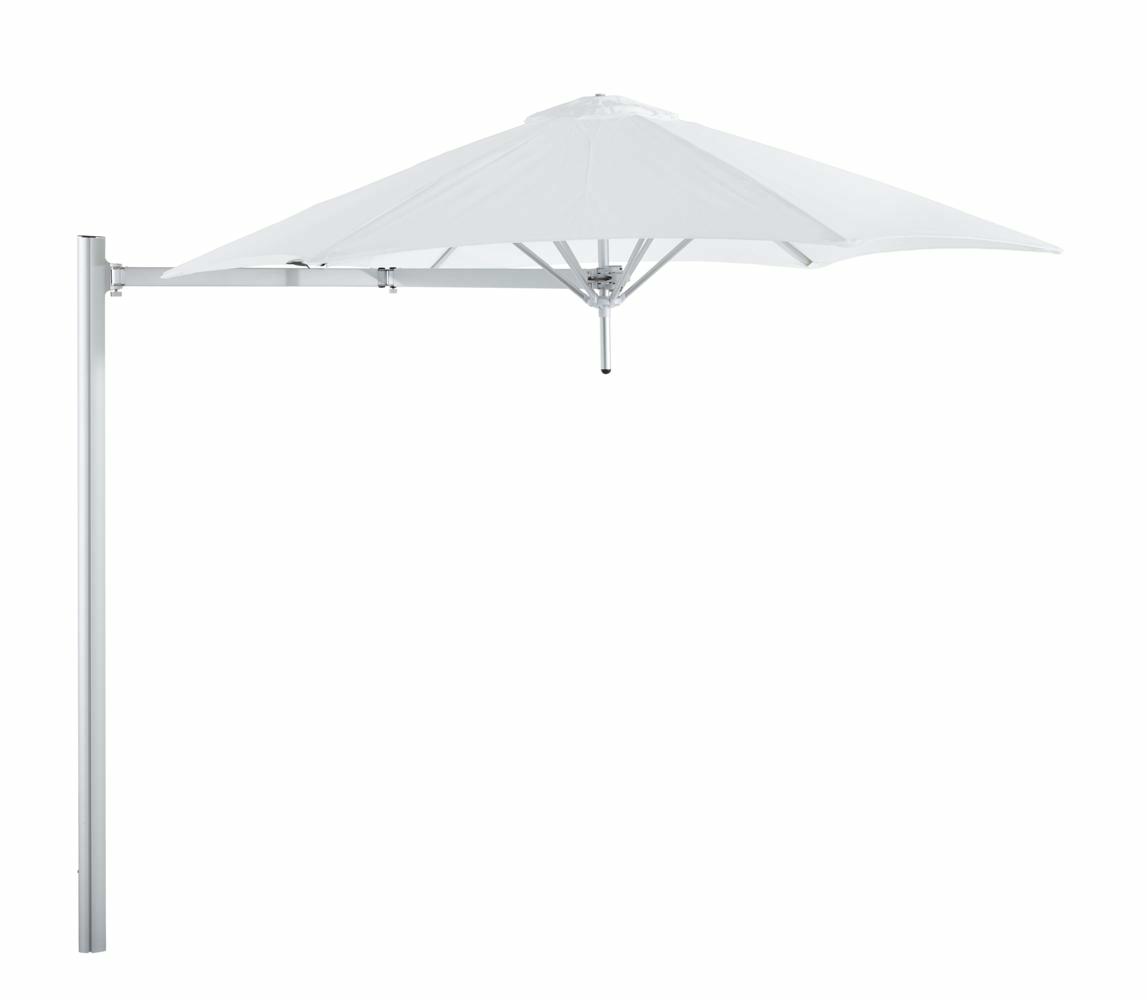 Paraflex cantilever umbrella round 2,7 m with Natural fabric and a Neo arm
