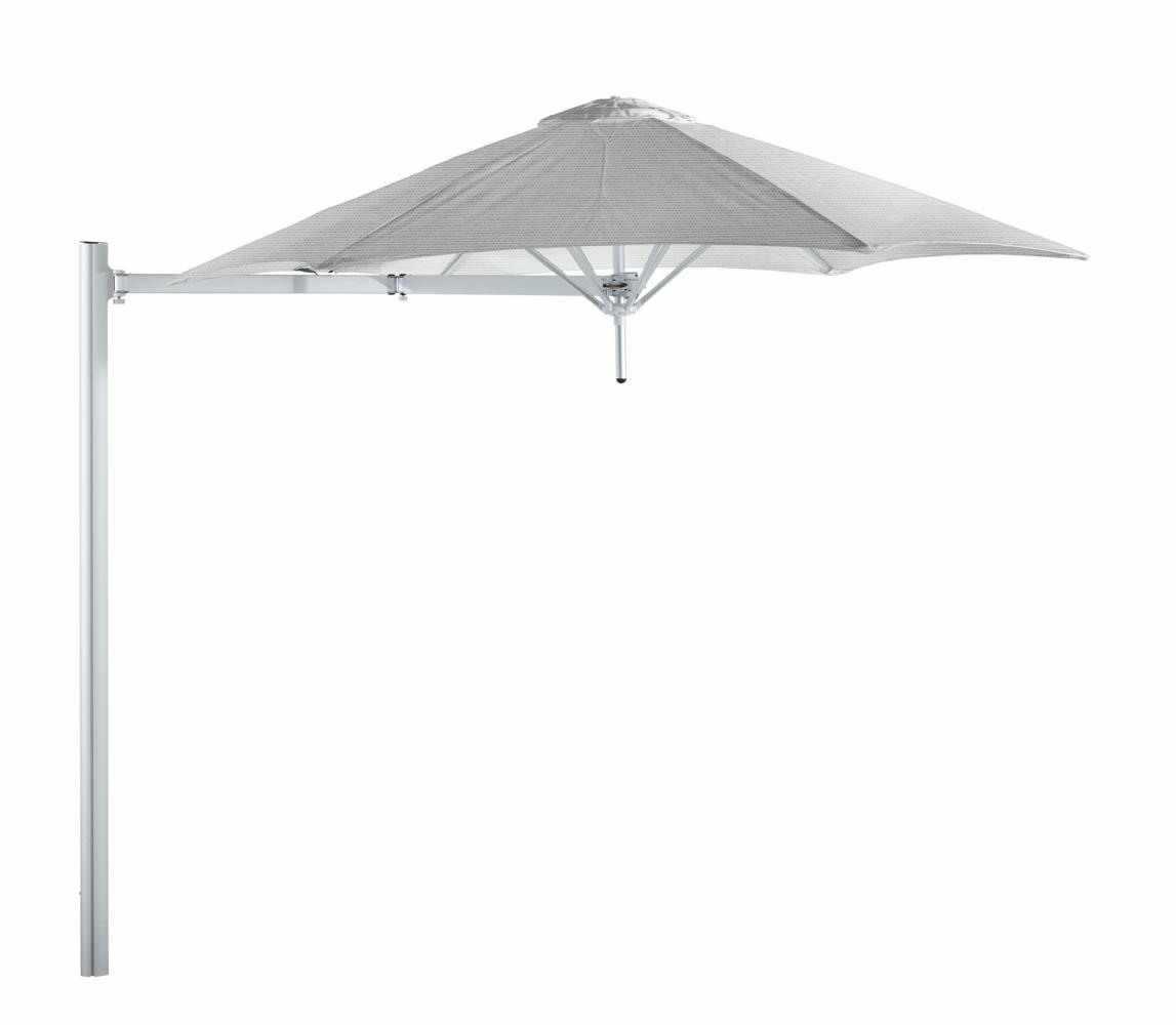 Paraflex cantilever umbrella round 2,7 m with Marble fabric and a Neo arm
