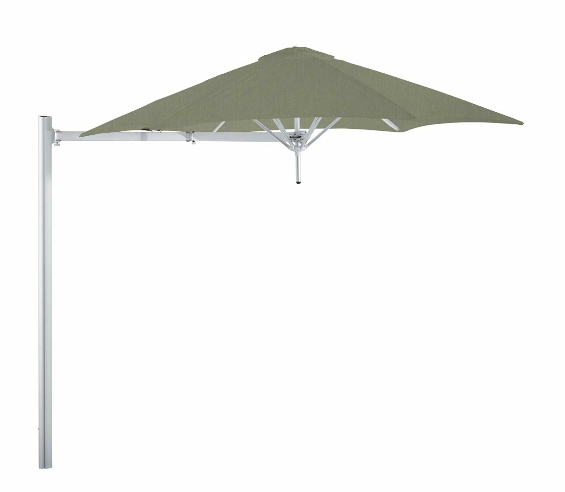 Paraflex cantilever umbrella round 2,7 m with Almond fabric and a Neo arm