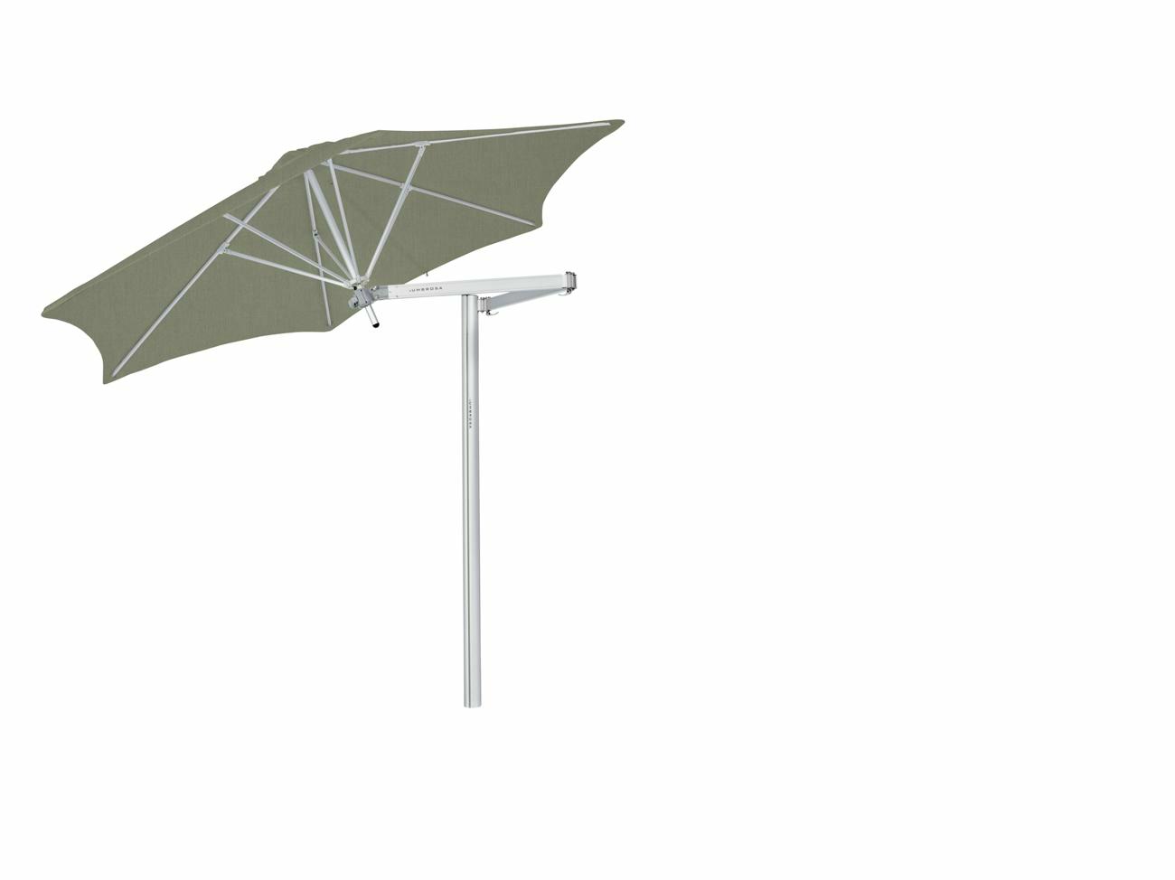 Paraflex cantilever umbrella round 2,7 m with Almond fabric and a Classic arm