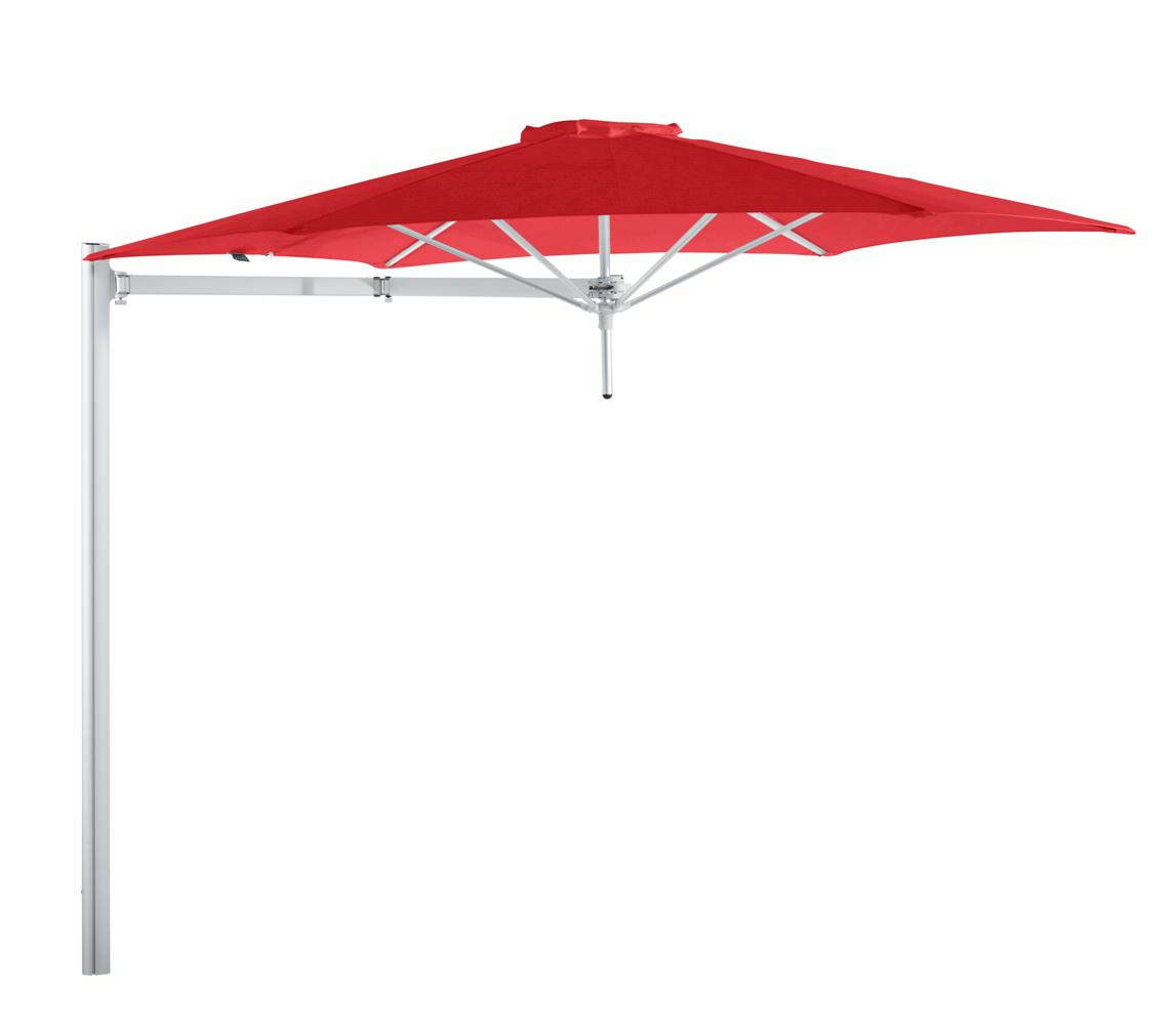 Paraflex cantilever umbrella round 3 m with Pepper fabric and a Neo arm