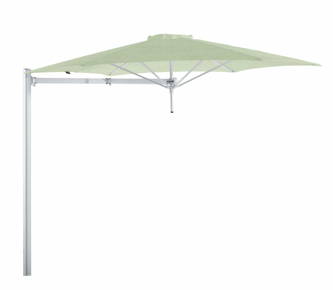 Paraflex cantilever umbrella round 3 m with Mint fabric and a Neo arm