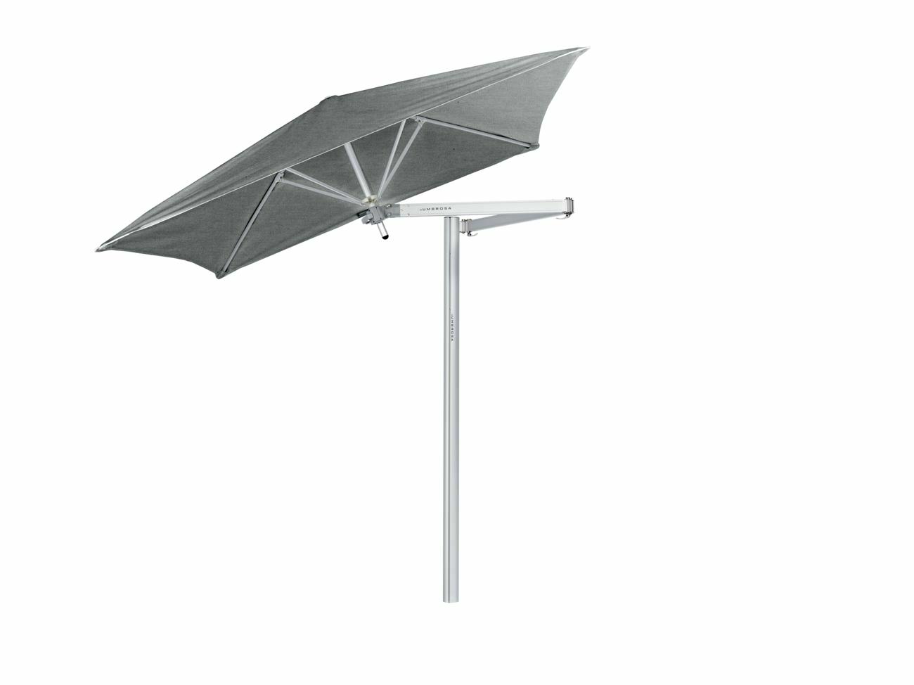 Paraflex cantilever umbrella square 1,9 m with Flanelle fabric and a Classic arm