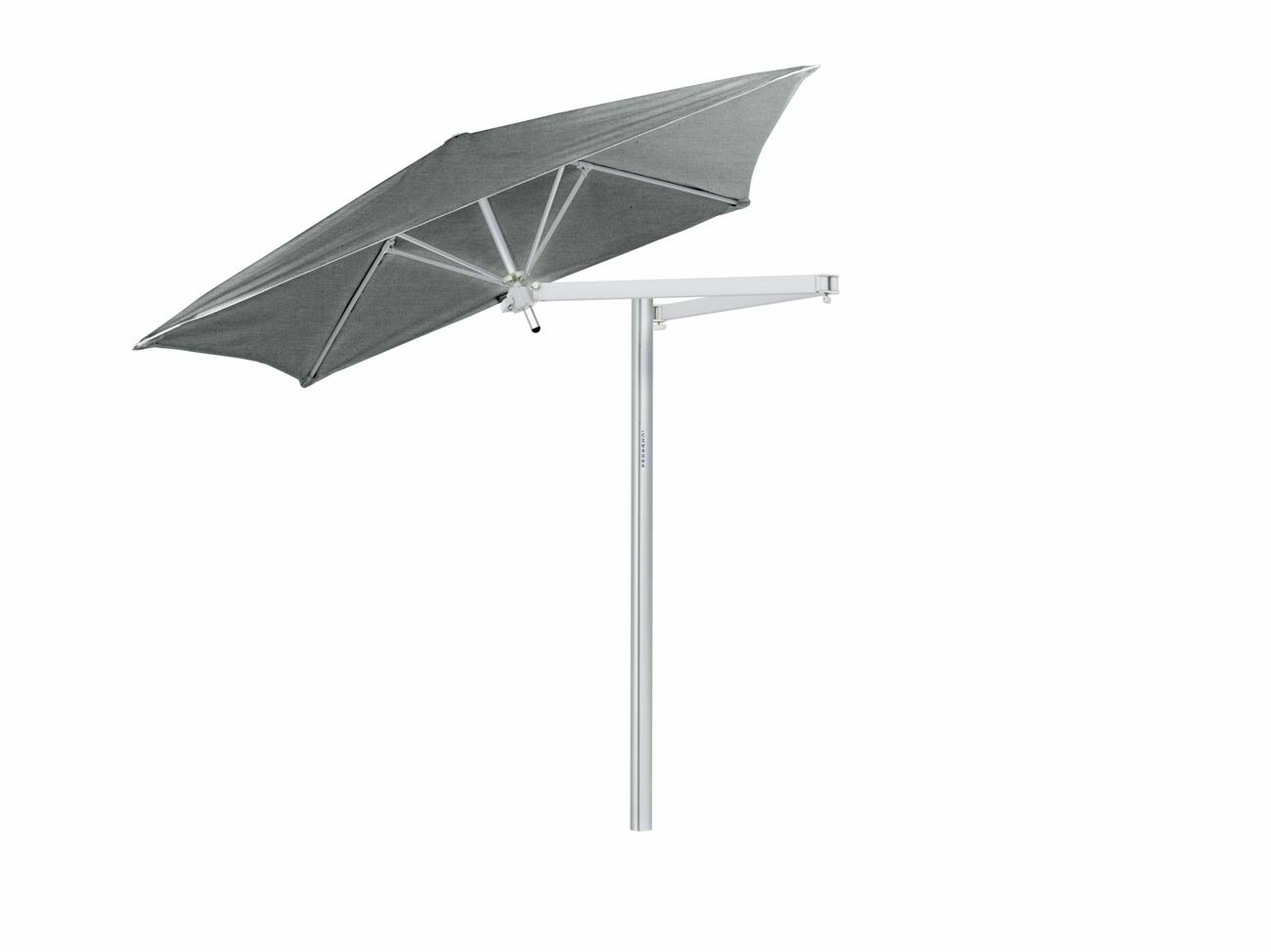 Paraflex cantilever umbrella square 1,9 m with Flanelle fabric and a Neo arm