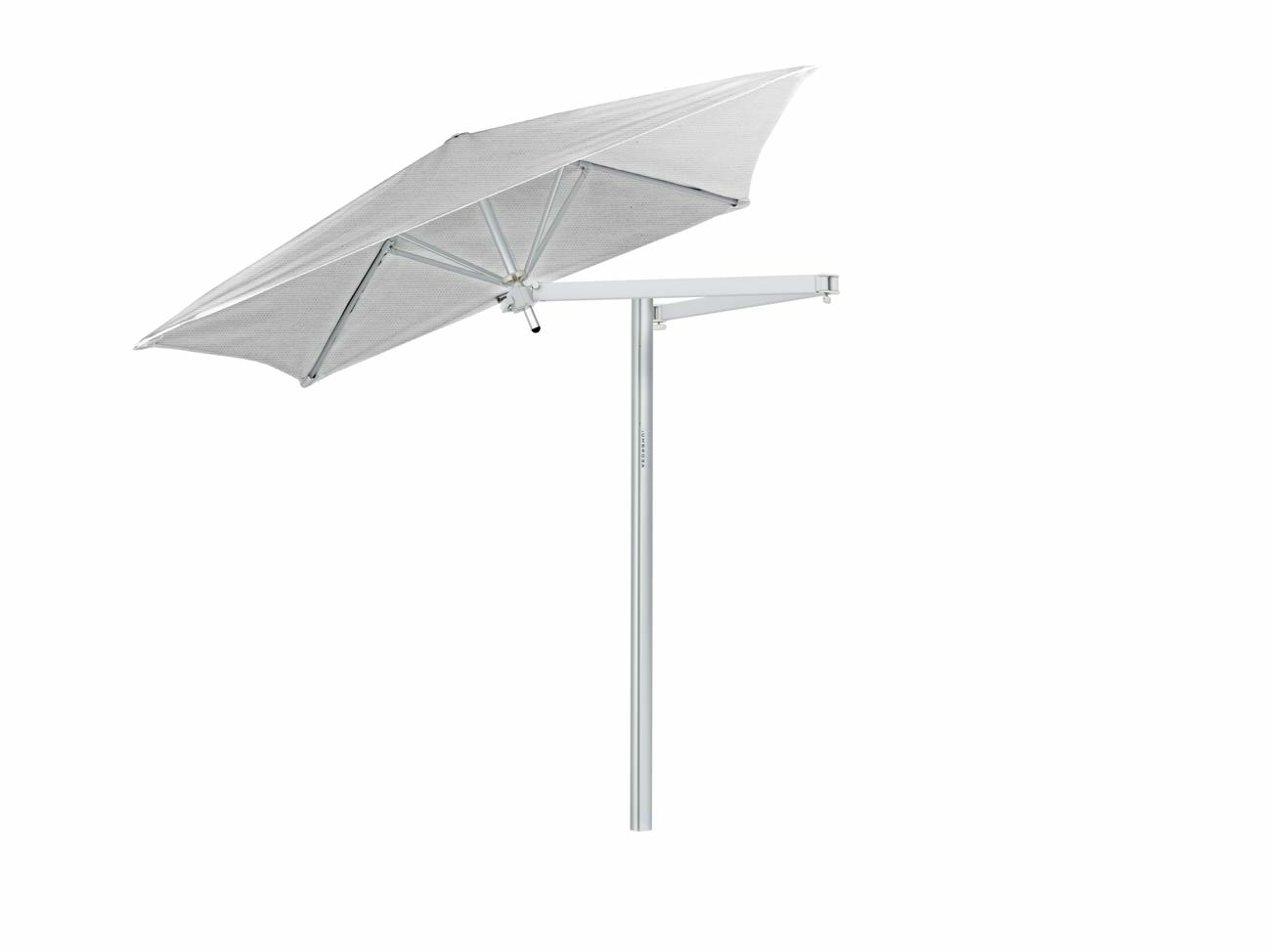Paraflex cantilever umbrella square 1,9 m with Marble fabric and a Neo arm