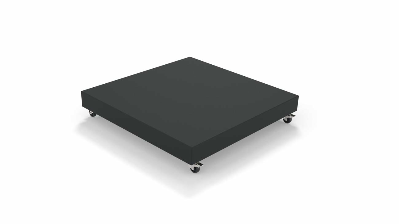 Nano UX Base Mobile Full Black (mattonelle non incluse, ruote incluse)