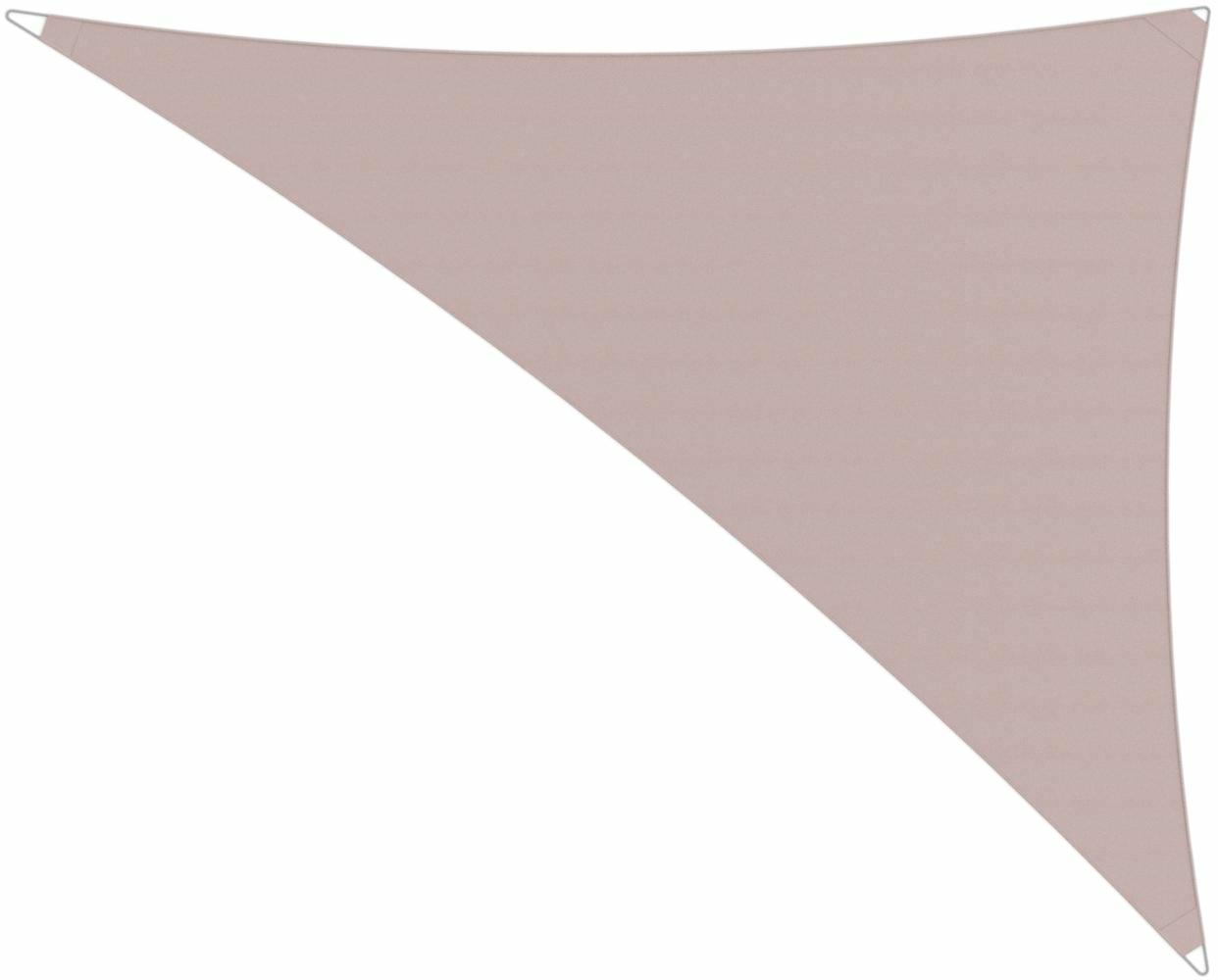Ingenua shade sail Triangle 4 x 5 x 6,4 m, for outdoor use. Colour of the fabric shade sail Blush.