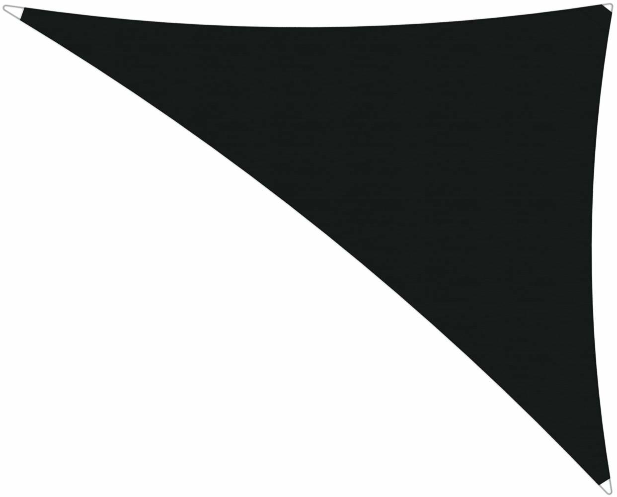 Ingenua shade sail Triangle 4 x 5 x 6,4 m, for outdoor use. Colour of the fabric shade sail Black.