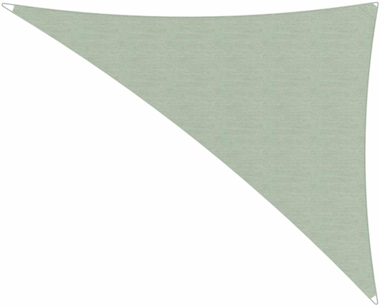 Ingenua shade sail Triangle 4 x 5 x 6,4 m, for outdoor use. Colour of the fabric shade sail Mint.