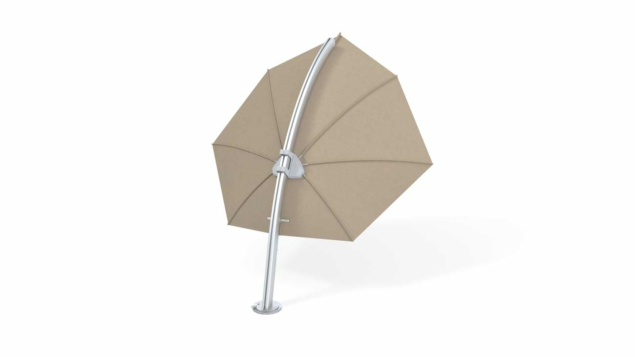 Icarus design umbrella, 3 x 3 m, Aluminum frame, Sunbrella Sand fabric