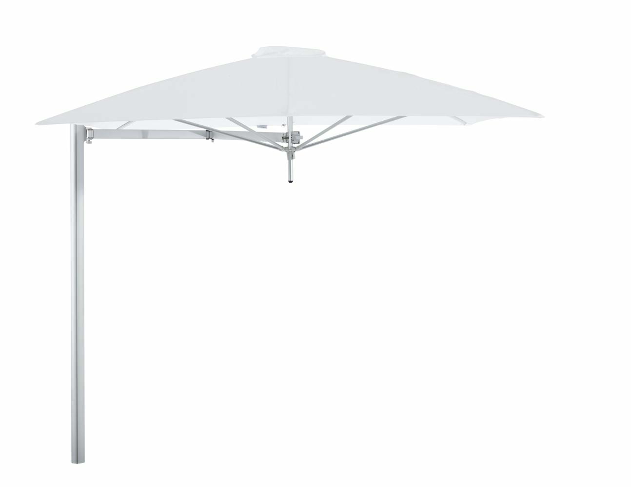 Paraflex cantilever umbrella square 2,3 m with Natural fabric and a Neo arm