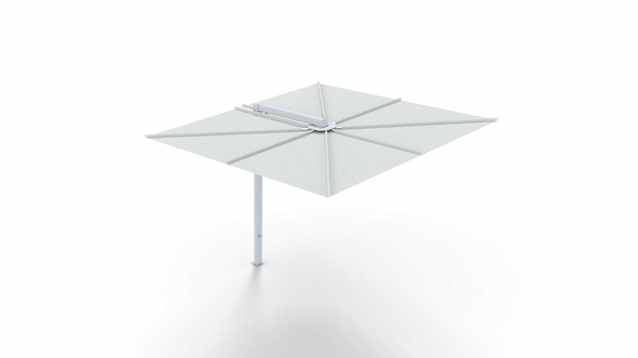 Nano UX cantilever umbrella - Architecture - 2,5 x 2,5 m square - fabric in Colorum Marble