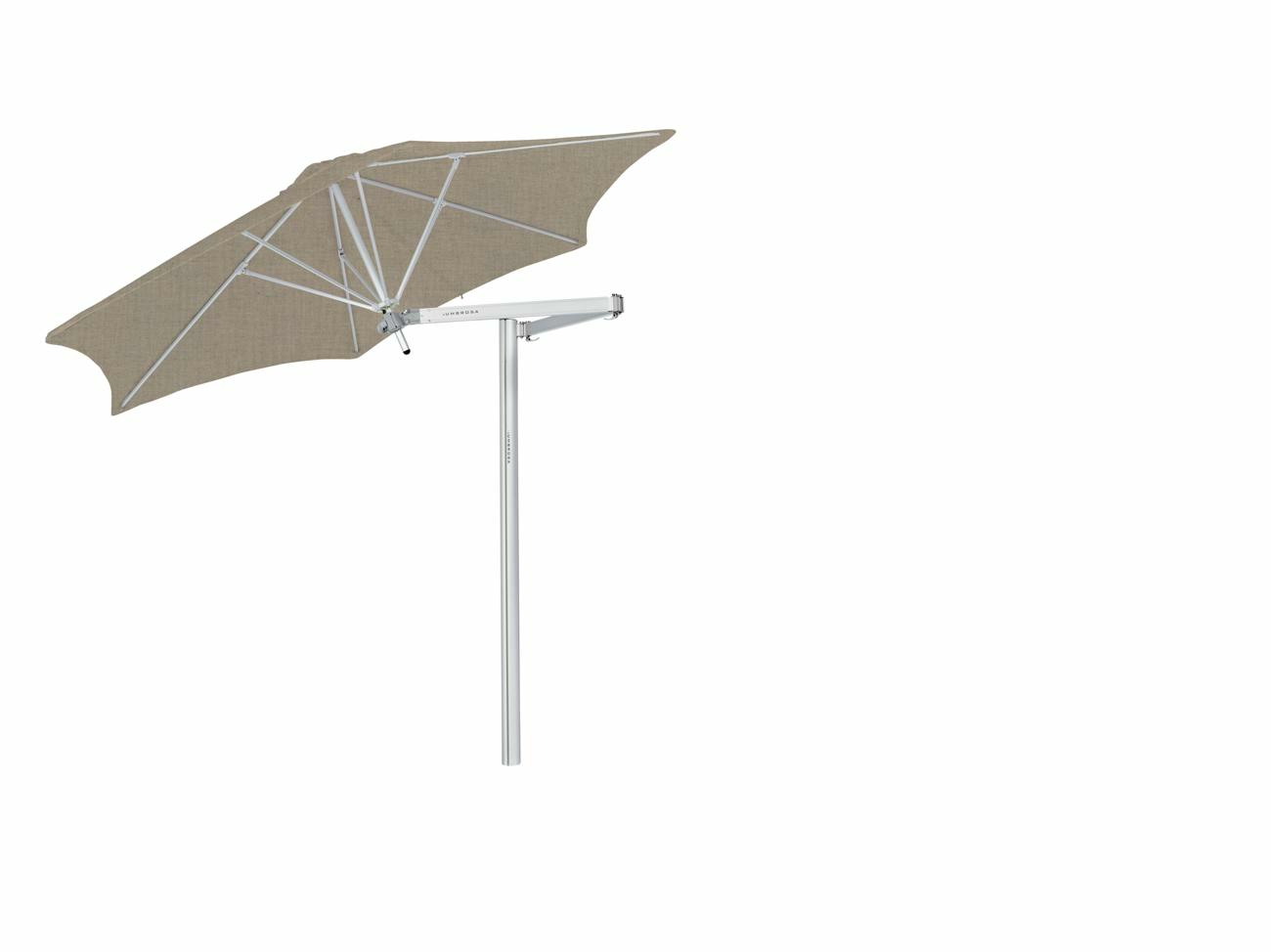 Paraflex cantilever umbrella round 2,7 m with Sand fabric and a Classic arm