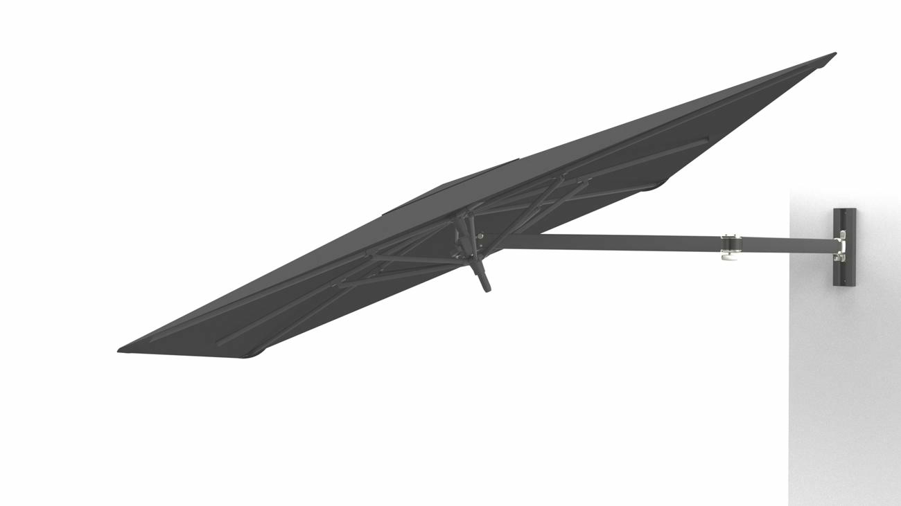 Paraflex UX Full Black wall mounted umbrella
