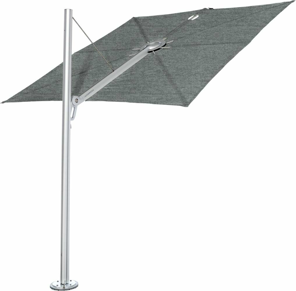 Spectra cantilever umbrella, 2,5 x 2,5 m square, Aluminum frame, Flanelle fabric