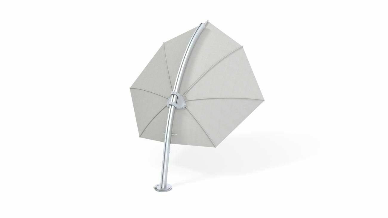 Icarus design umbrella, 3 x 3 m, Aluminum frame, Colorum Marble fabric