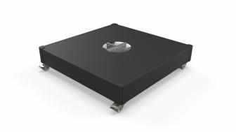 Tile base with Black cover with wheels (tiles not included)