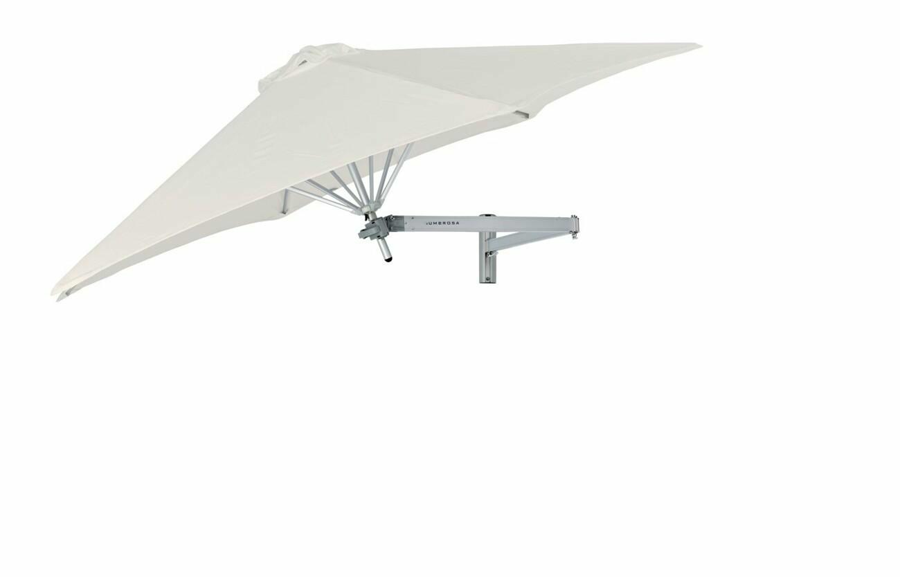 Paraflex Wall mounted umbrella Dralon Bianco