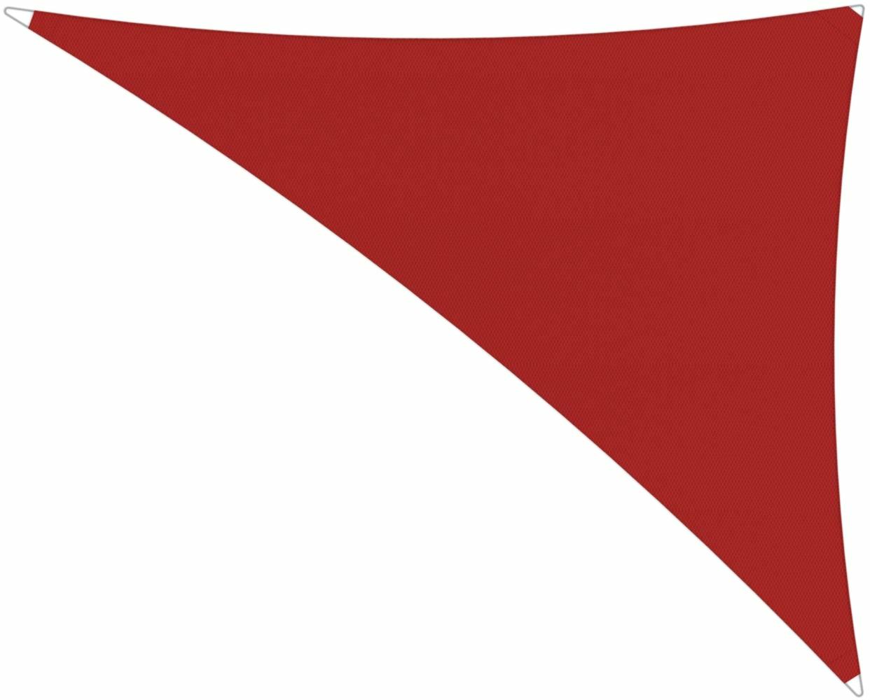 Ingenua shade sail Triangle 4 x 5 x 6,4 m, for outdoor use. Colour of the fabric shade sail Pepper.