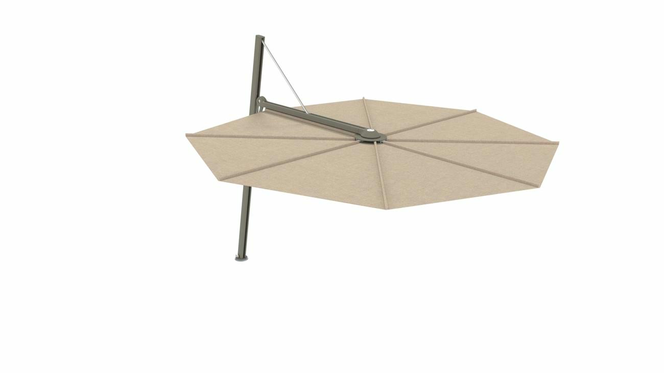 Versa UX cantilever umbrella - Safari - 3.5 m round - fabric in Colorum Sand - Earth Clay