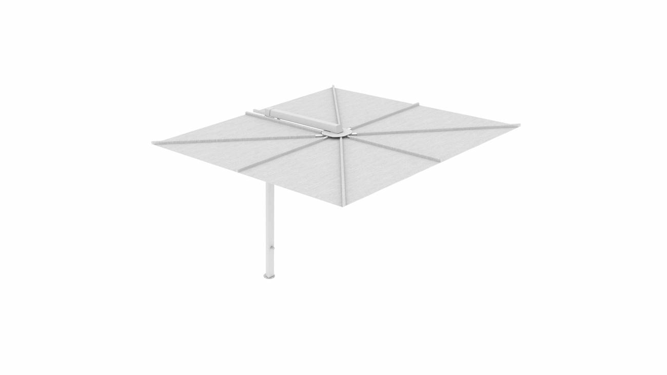 Nano UX cantilever umbrella - Architecture - 2,5 x 2,5 m square - fabric in Colorum Marble