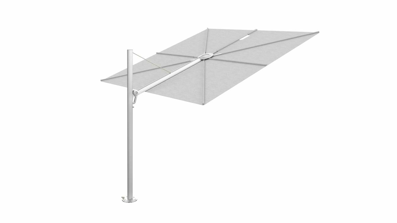 Spectra cantilever umbrella, 2,5 x 2,5 m square, Aluminum frame, Marble fabric