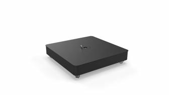 Fliessenfuß Large UX Black mit Rollen, Deckel lackiert RAL 9005  (Fliessen nicht inbegriffen)
