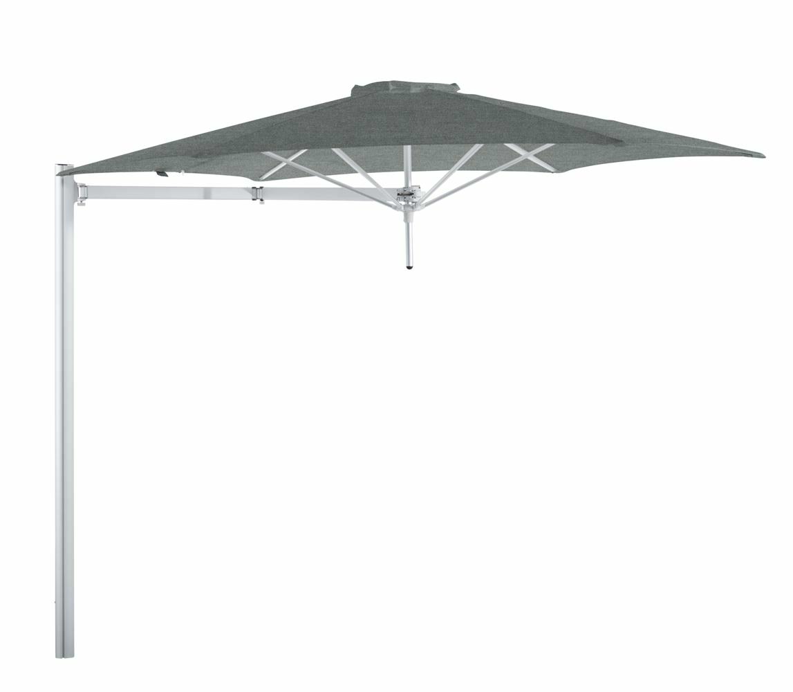 Paraflex cantilever umbrella round 3 m with Flanelle fabric and a Neo arm