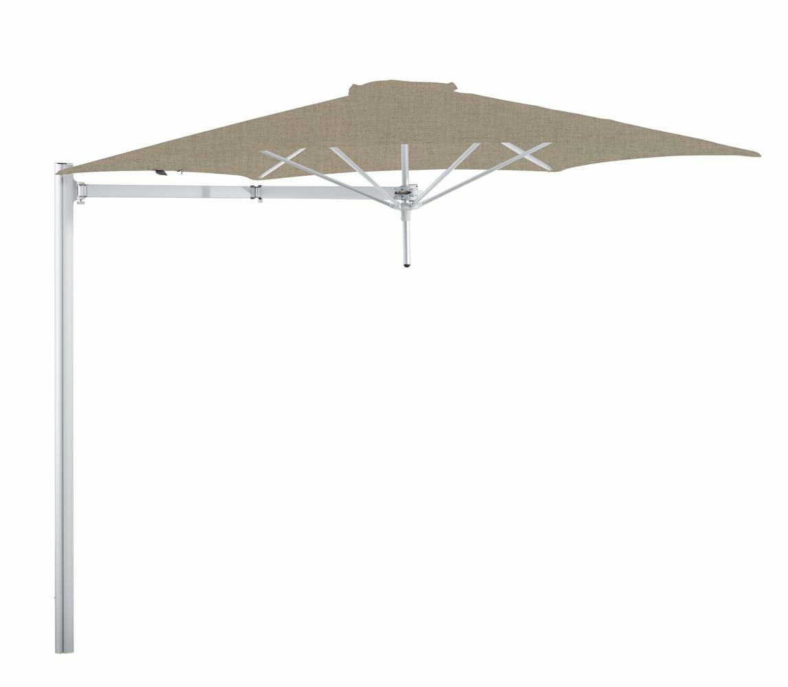 Paraflex cantilever umbrella round 3 m with Sand fabric and a Neo arm