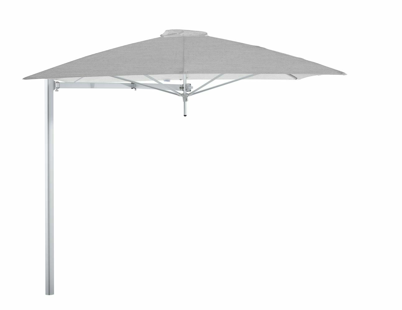 Paraflex cantilever umbrella square 2,3 m with Marble fabric and a Neo arm