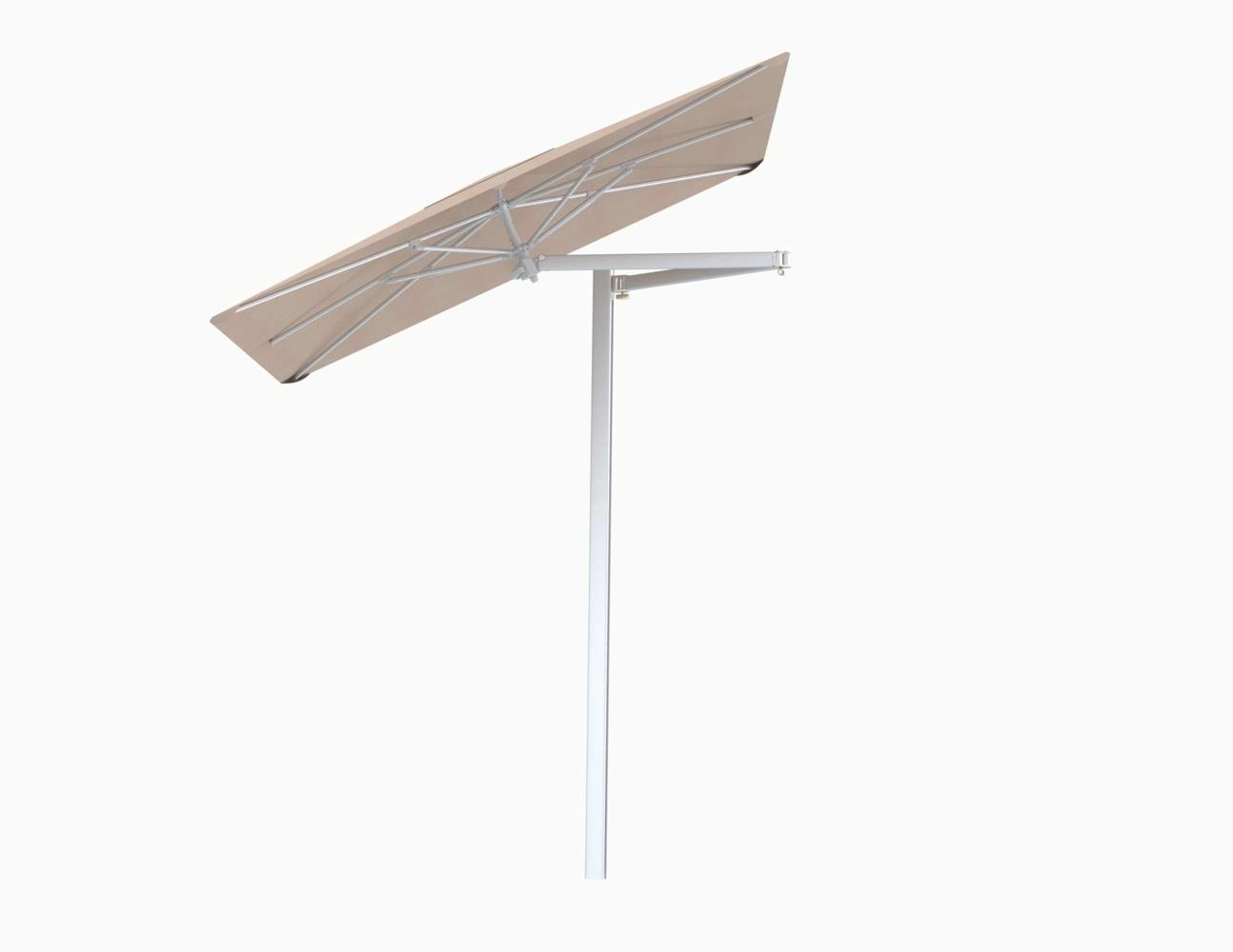 Paraflex cantilever umbrella square 2,3 m with Nectar fabric and a Neo arm