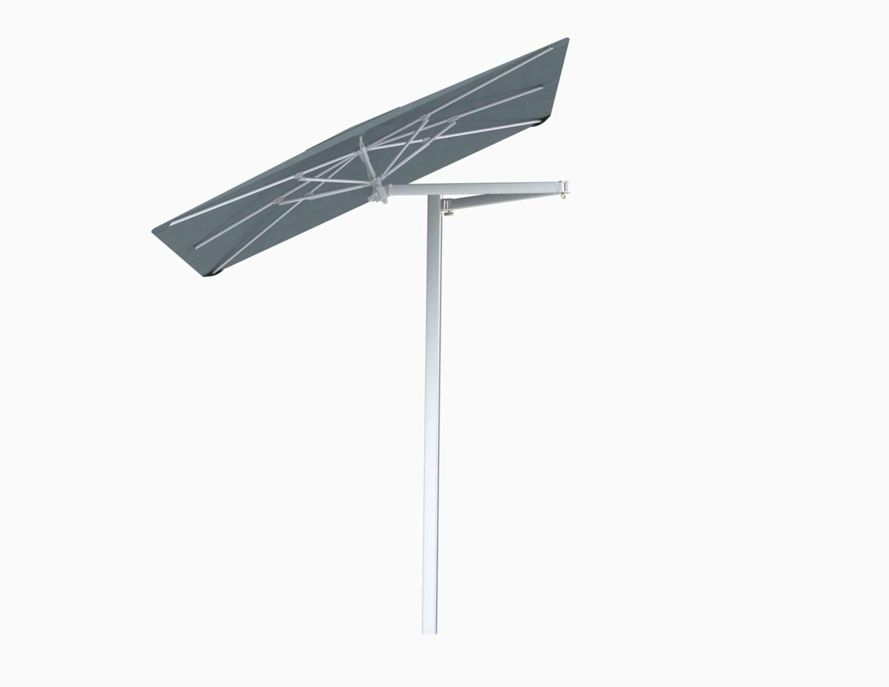 Paraflex cantilever umbrella square 2,3 m with Acqua fabric and a Neo arm