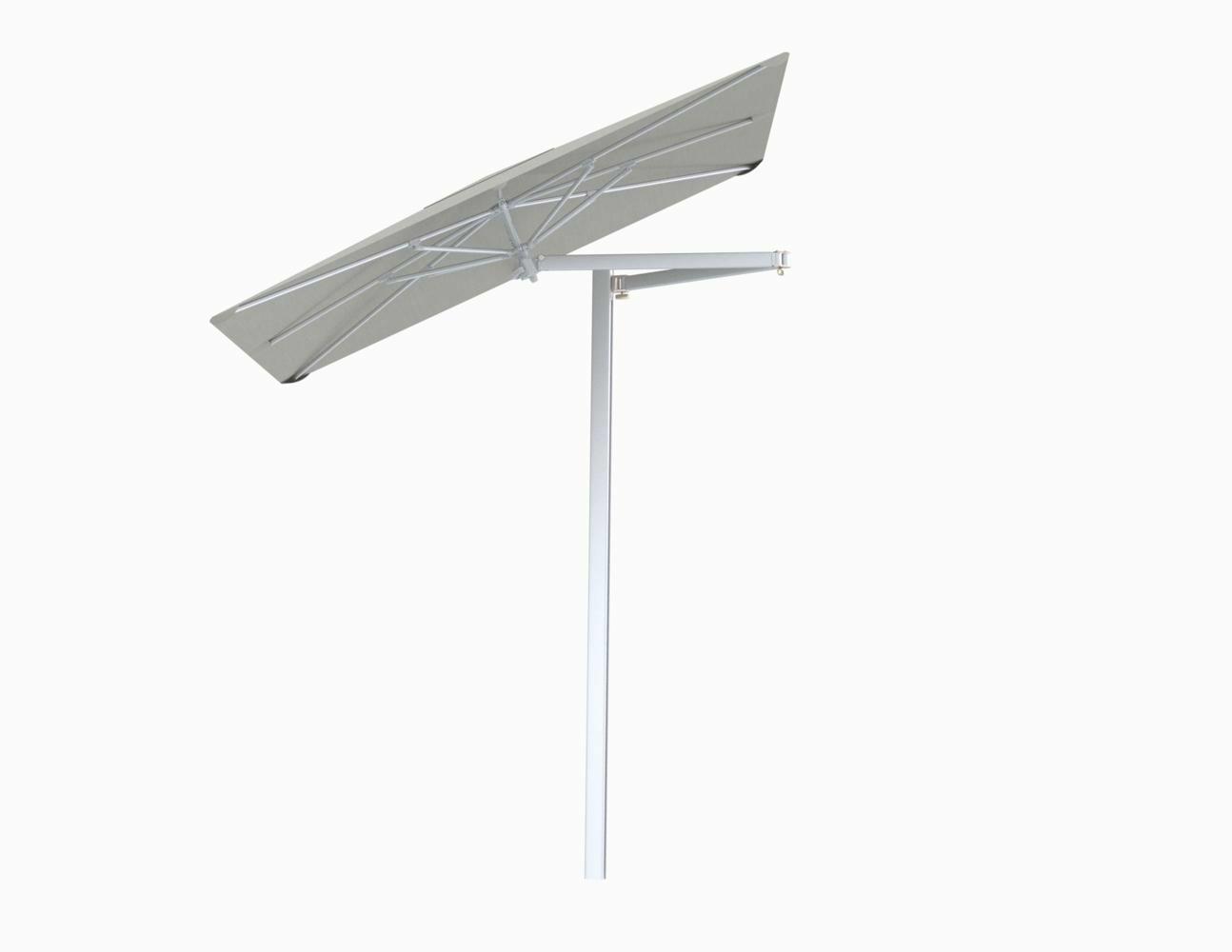 Paraflex cantilever umbrella square 2 m with Lin fabric and a Neo arm