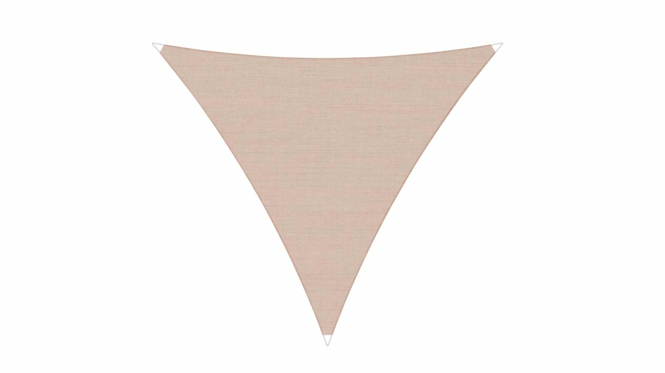 Ingenua shade sail Triangle 5 x 5 x 5 m, for outdoor use. Colour of the fabric shade sail Nectar