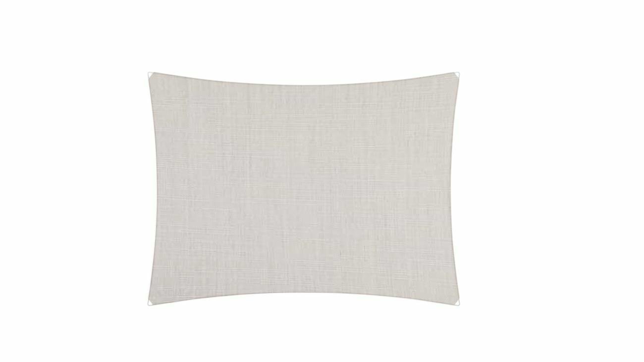 Ingenua shade sail Rectangle 5 x 4 m, for outdoor use. Colour of the fabric shade sail Lin