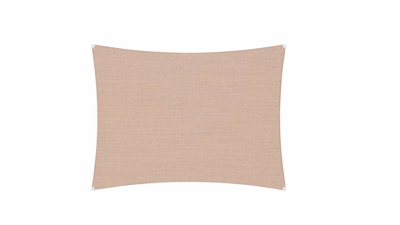 Ingenua shade sail Rectangle 5 x 4 m, for outdoor use. Colour of the fabric shade sail Nectar