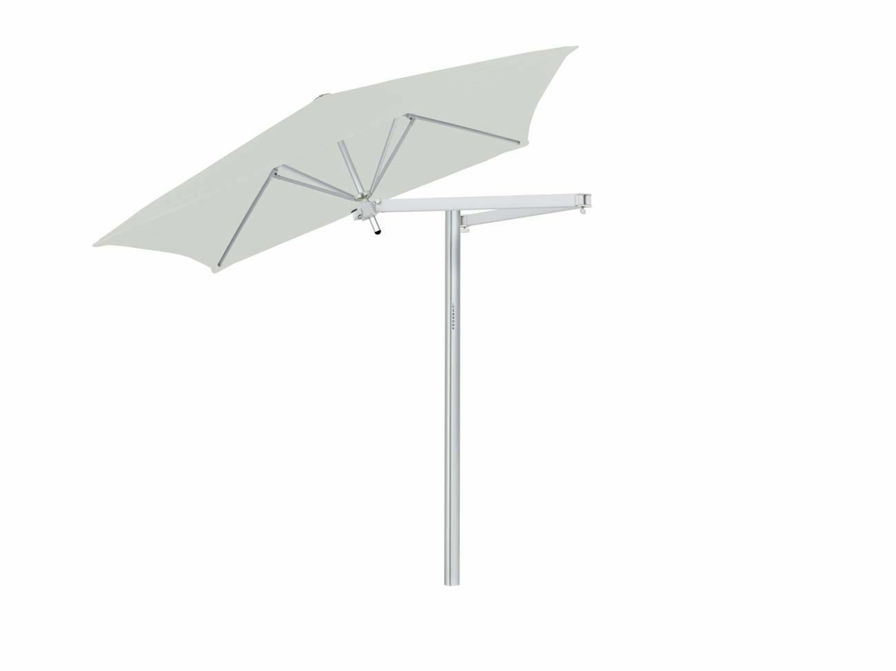Paraflex cantilever umbrella square 2 m with Canvas fabric and a Neo arm