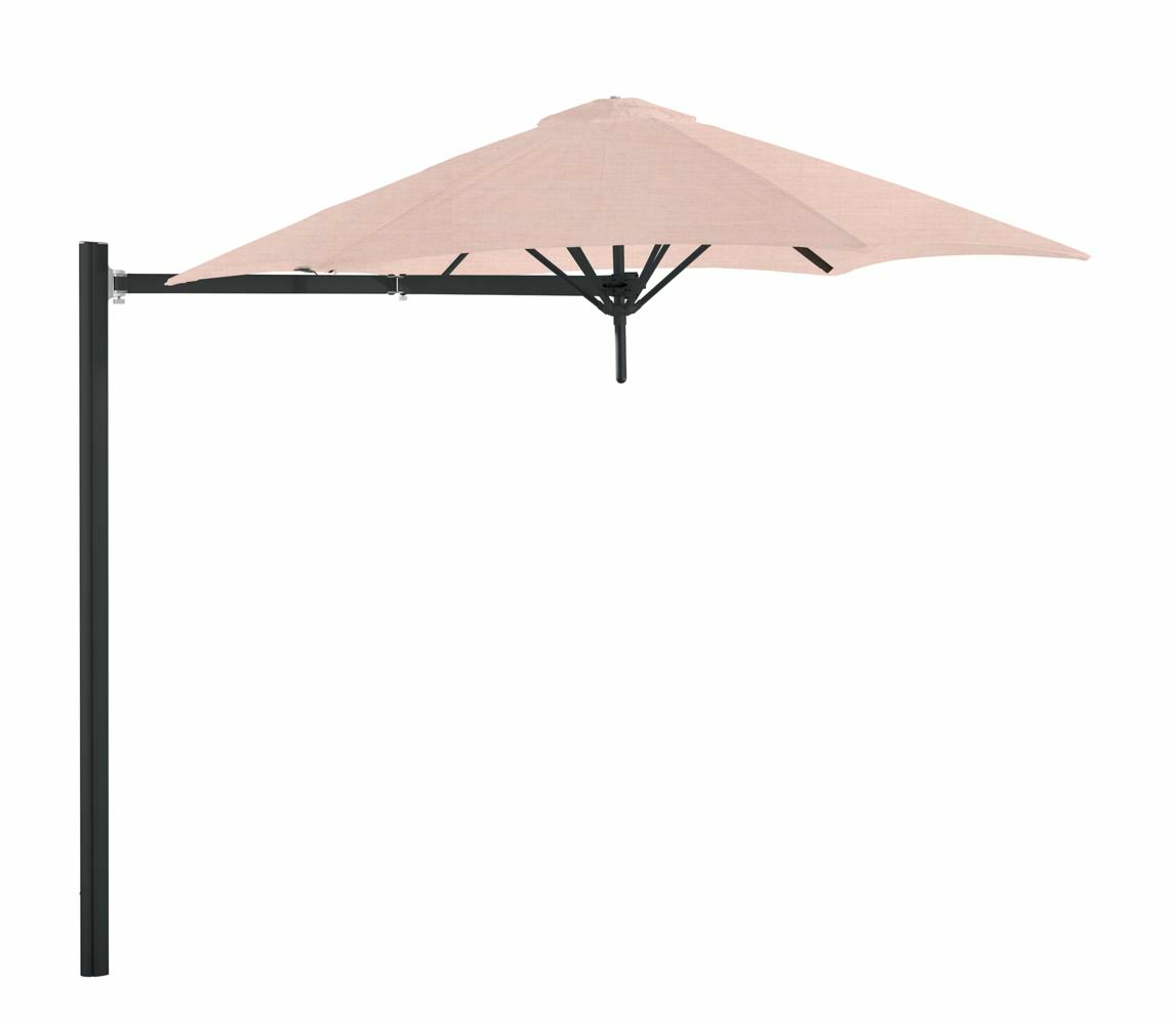 Paraflex cantilever umbrella round 2,7 m with Nectar fabric and a Neo arm Black