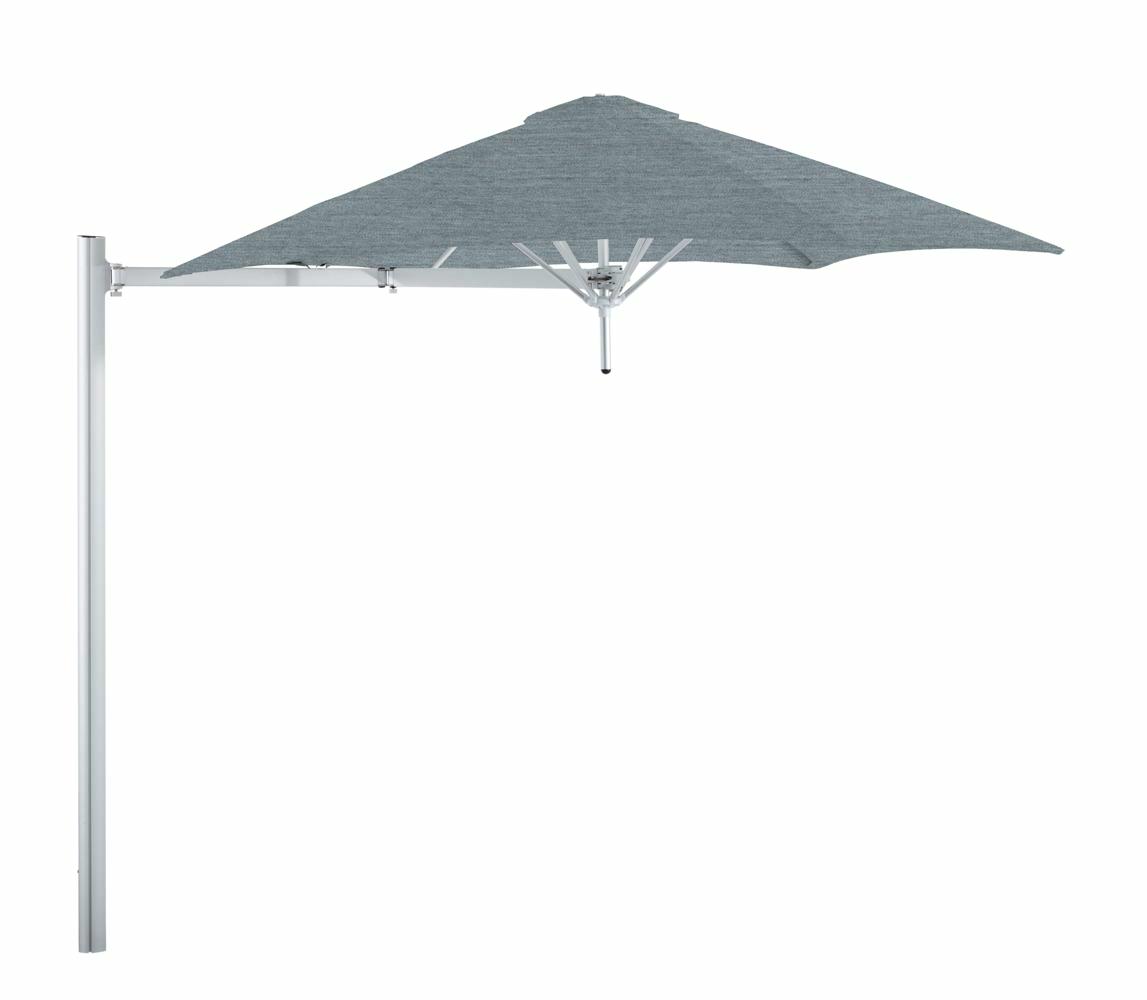 Paraflex cantilever umbrella round 2,7 m with Acqua fabric and a Neo arm