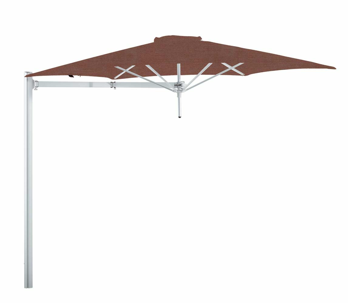 Paraflex cantilever umbrella round 3 m with  Terra fabric and a Neo arm